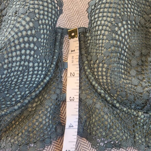 Lace Bra  Size 38D Green - Picture 8 of 10